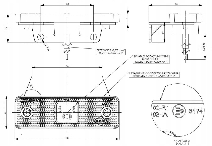 LAMPA OBRYSOWA LED OBRYSÓWKA PODWIESZANA LAWETA Rodzaj lampy uniwersalna