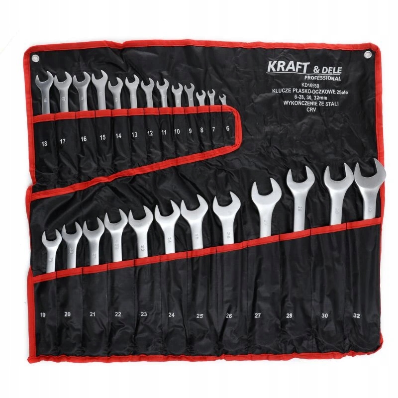 Kraft&Dele KD10930, Sada očko-plochých kľúčov 25 ks