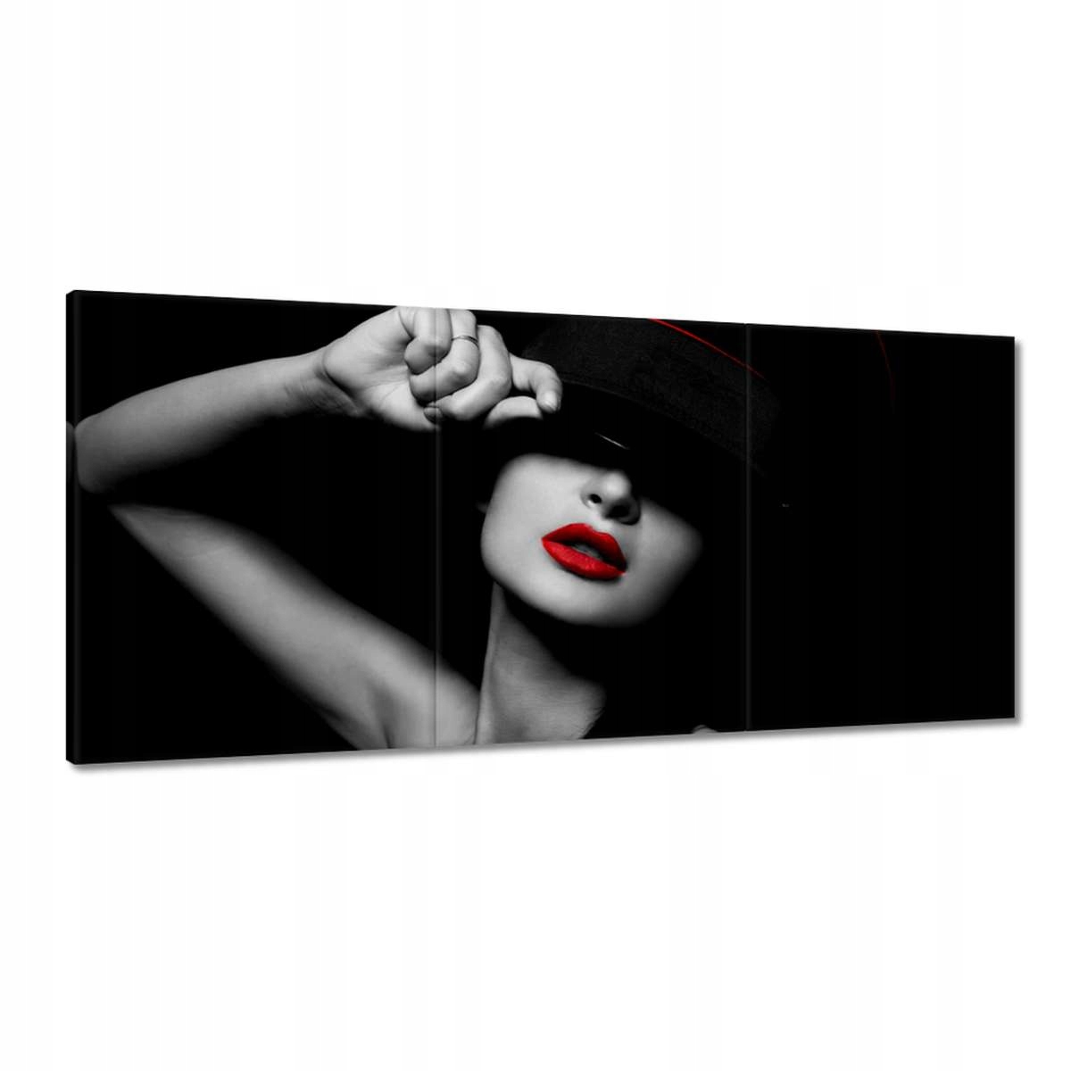 Obrazy 210x100 Červené pery Rúž