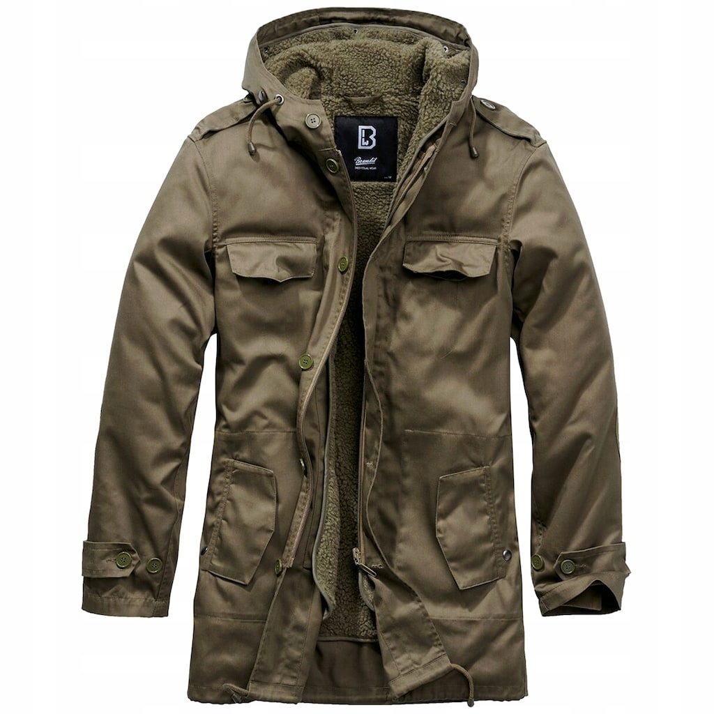 Pánská celoroční bunda s kapucí Brandit Bw Parka Forest Olive M