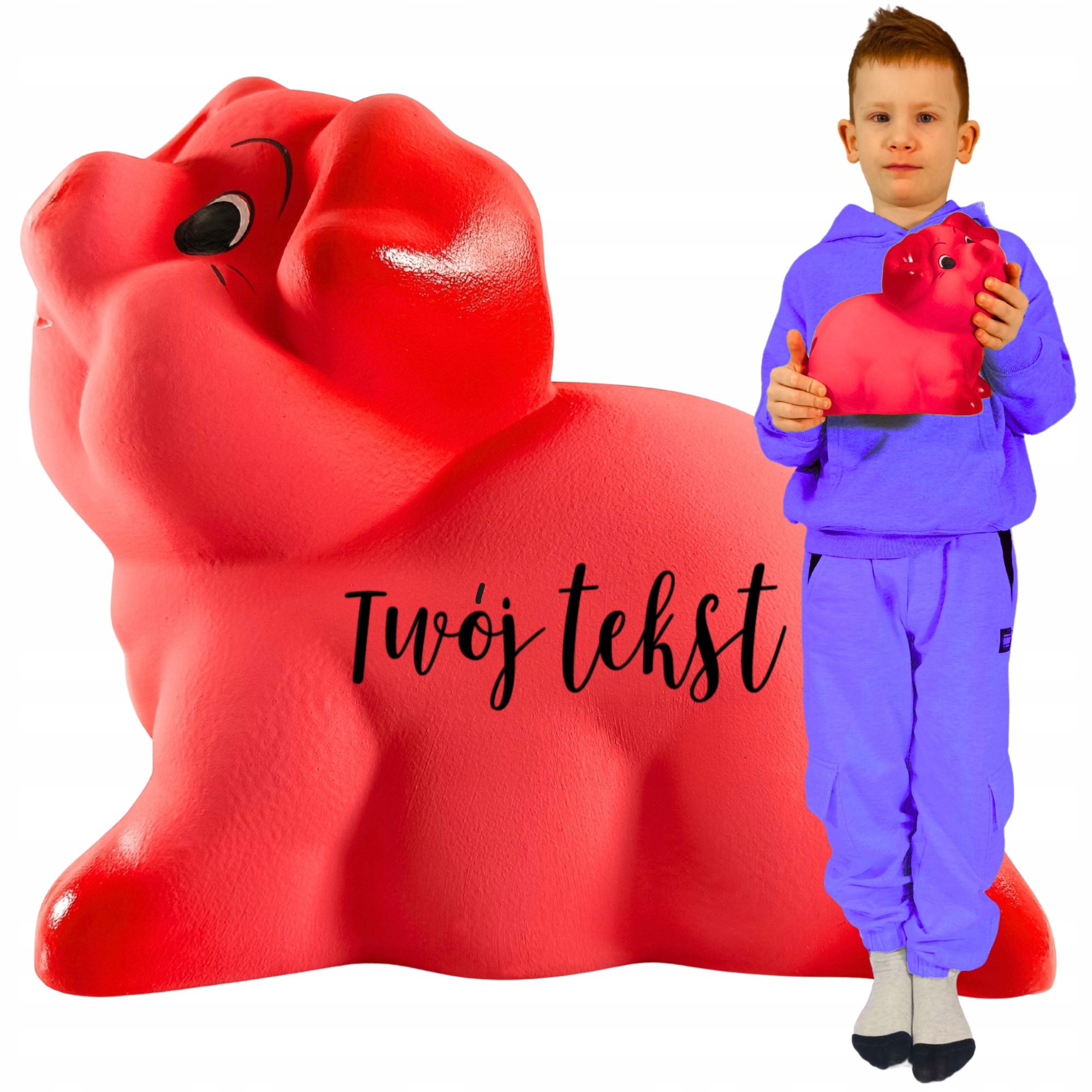 Růžová pokladnička pro holčičku chlapce se jménem a grafikou, Personalizovaná