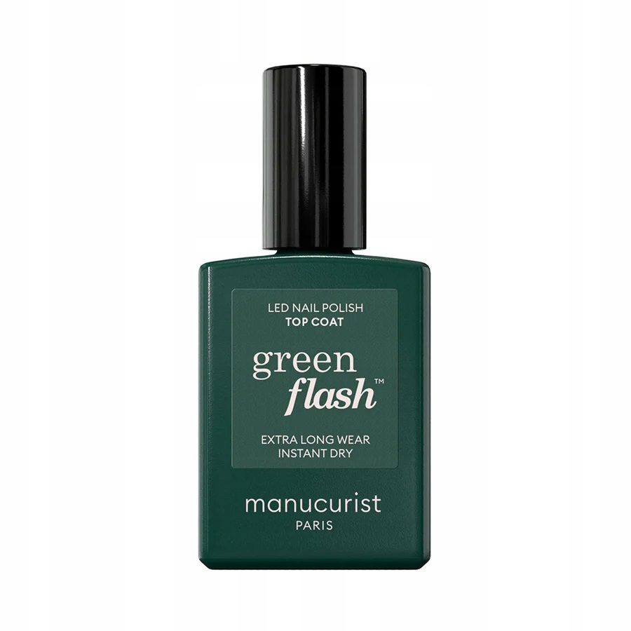 Manucurist Green Flash Led Nail Polish Top Coat Na Nehty 15 ml