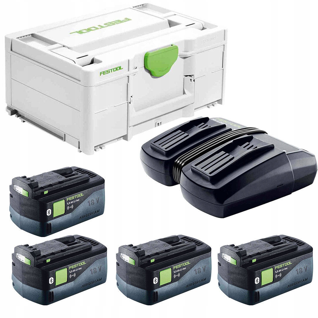Zestaw Zasilający Akumulatory Sys 18V 4X5,0Ah Tcl 6 Duo Festool 577709