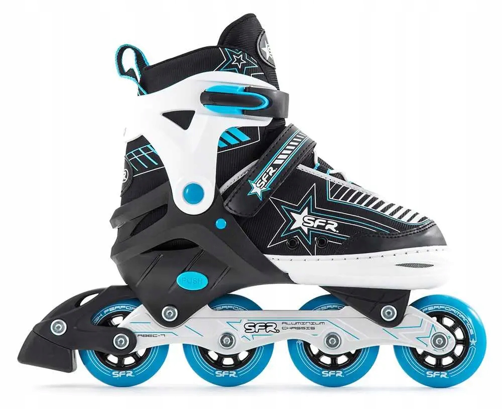 Rolki inline z regulacją SFR Pulsar Niebieskie L