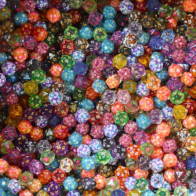 5X TAJEMNICZA KOSTKA KOŚĆ DWUDZIESTOŚCIENNA K20 RPG