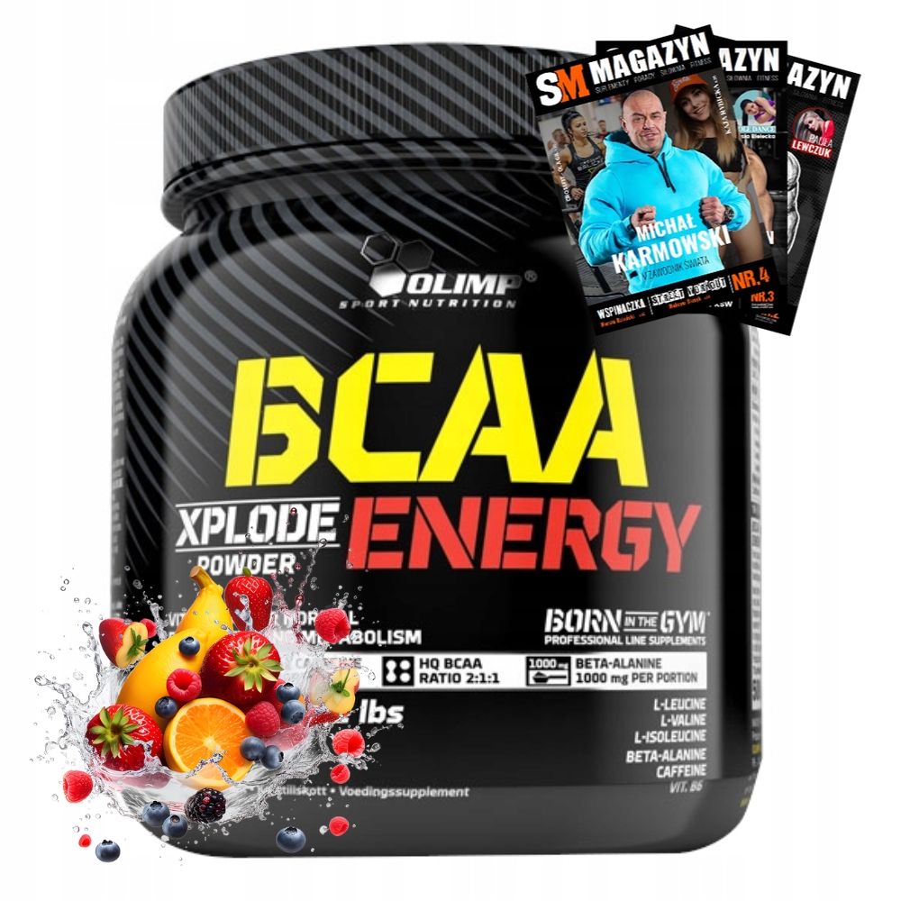 Olimp Bcaa Xplode Powder Energy 500 g Aminokyseliny Regenerace Svalů Síla
