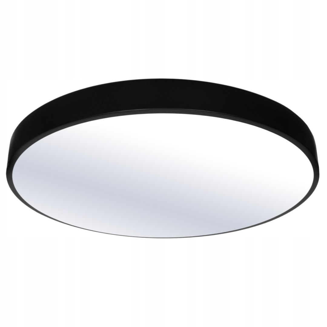 Plafon Natynkowy Led 40cm Okrągły BB01 40W 3000K Czarny