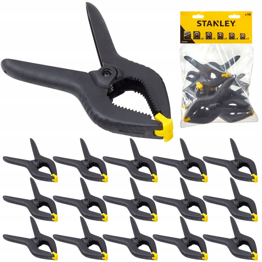 

Stanley Zaciski szczypce sprężynowe 16szt 83-094