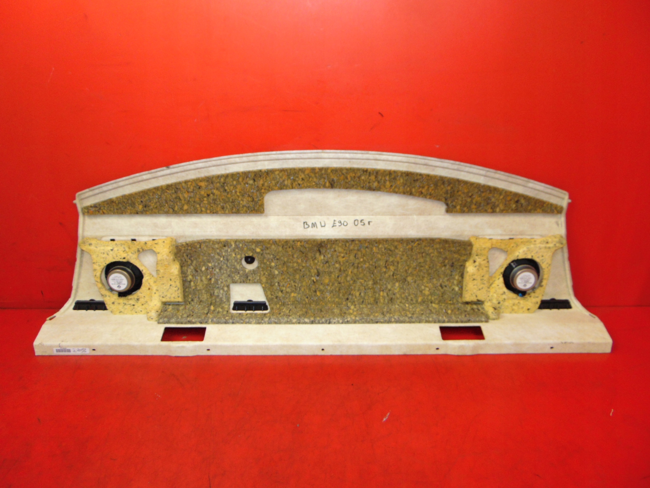 BMW 3 E90 sedan plato boot rear part black 7141232