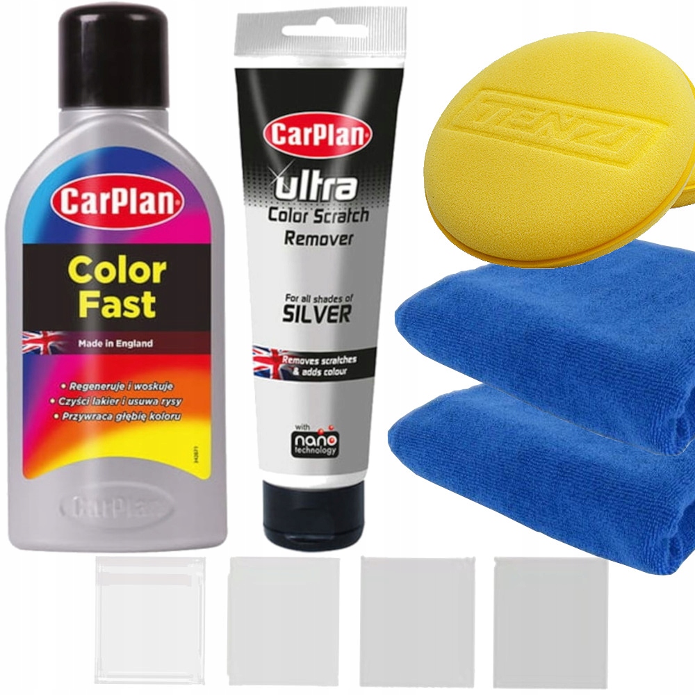 Carplan Wosk Samochodowy Srebrny Pasta Polerska Koloryzująca 3W1 Do Auta