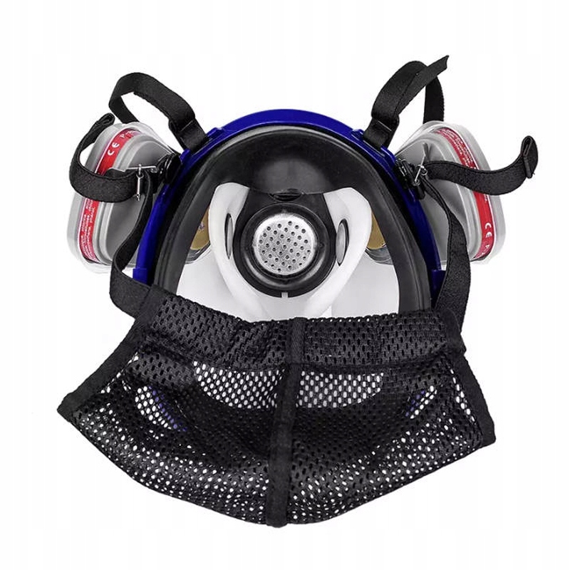 Maska Lakiernicza Pełna 6800 KOMPLET ZESTAW 15W1 Kolor dominujący czarny