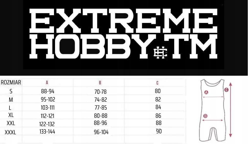 Extreme Hobby Trykot Zapaśniczy Havoc Czerwony XL Materiał dominujący lycra