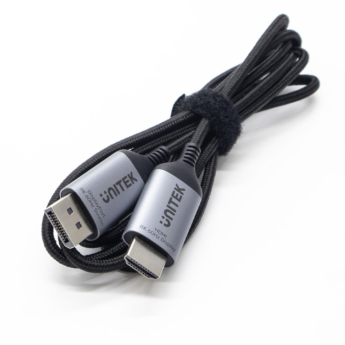 Kabel Displayport Na Hdmi Unitek 1,8M 8K 2.1 Adaptér Video K.