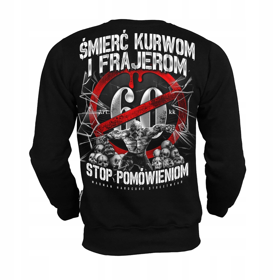 Bluza uliczna streetwear PATRZ KOMU UFASZ ACAB M