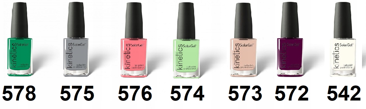 Kinetics Lakier Solar 15ml Zestaw 2+1 Mix Kolorów Marka Kinetics