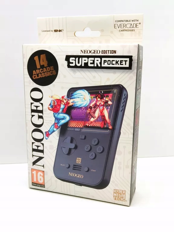 Konsola przenośna HyperMegaTech! Super Pocket NEOGEO Edition 14 gier!