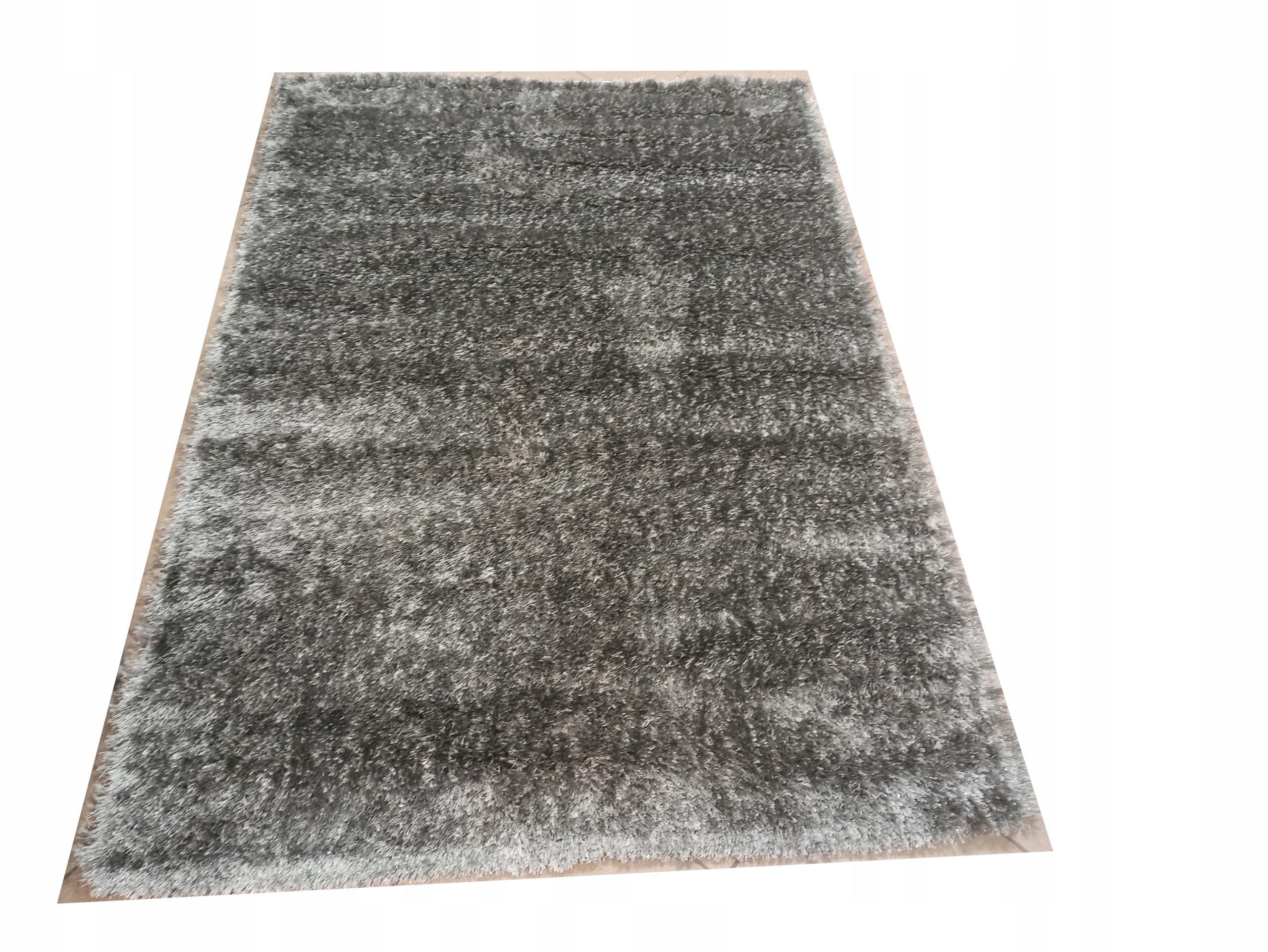 

Dywan New Shaggy 140x190 Brokat Srebrna Nitka