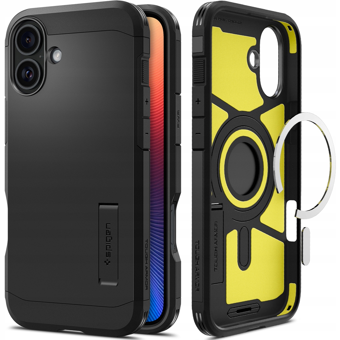 Spigen Tough Armor Mag MagSafe – Pouzdro pro iPhone 16 (Černé)