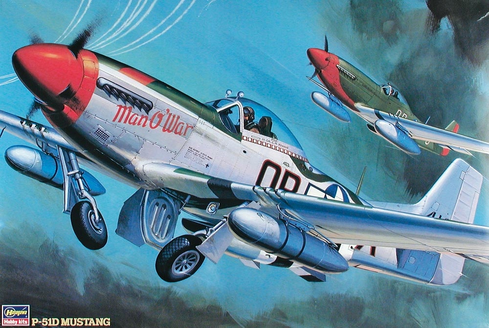 North American P-51D Mustang Hasegawa 08055 v měřítku 1/32