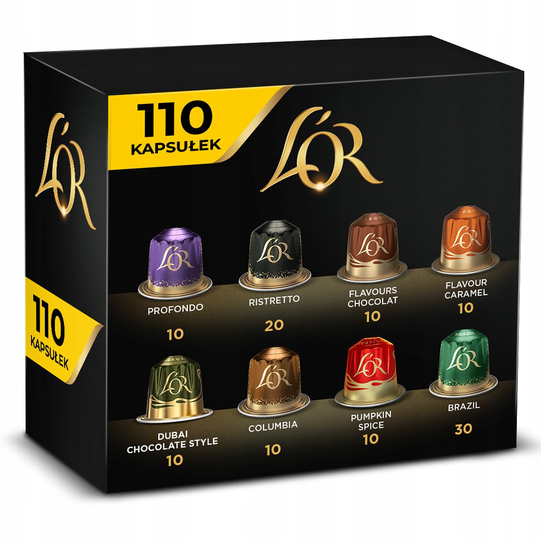 Kapsułki L'or zestaw do Nespresso(r)* mix z Dubai [110 kaw] 10+1 Gratis!