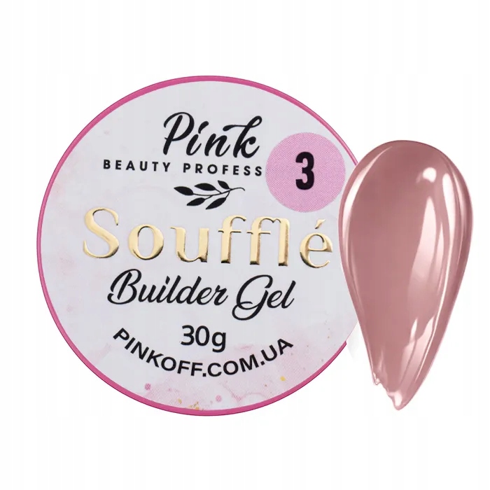 Pink Soufflé Builder Gel č. 3 – modelující gel gel (30 ml)