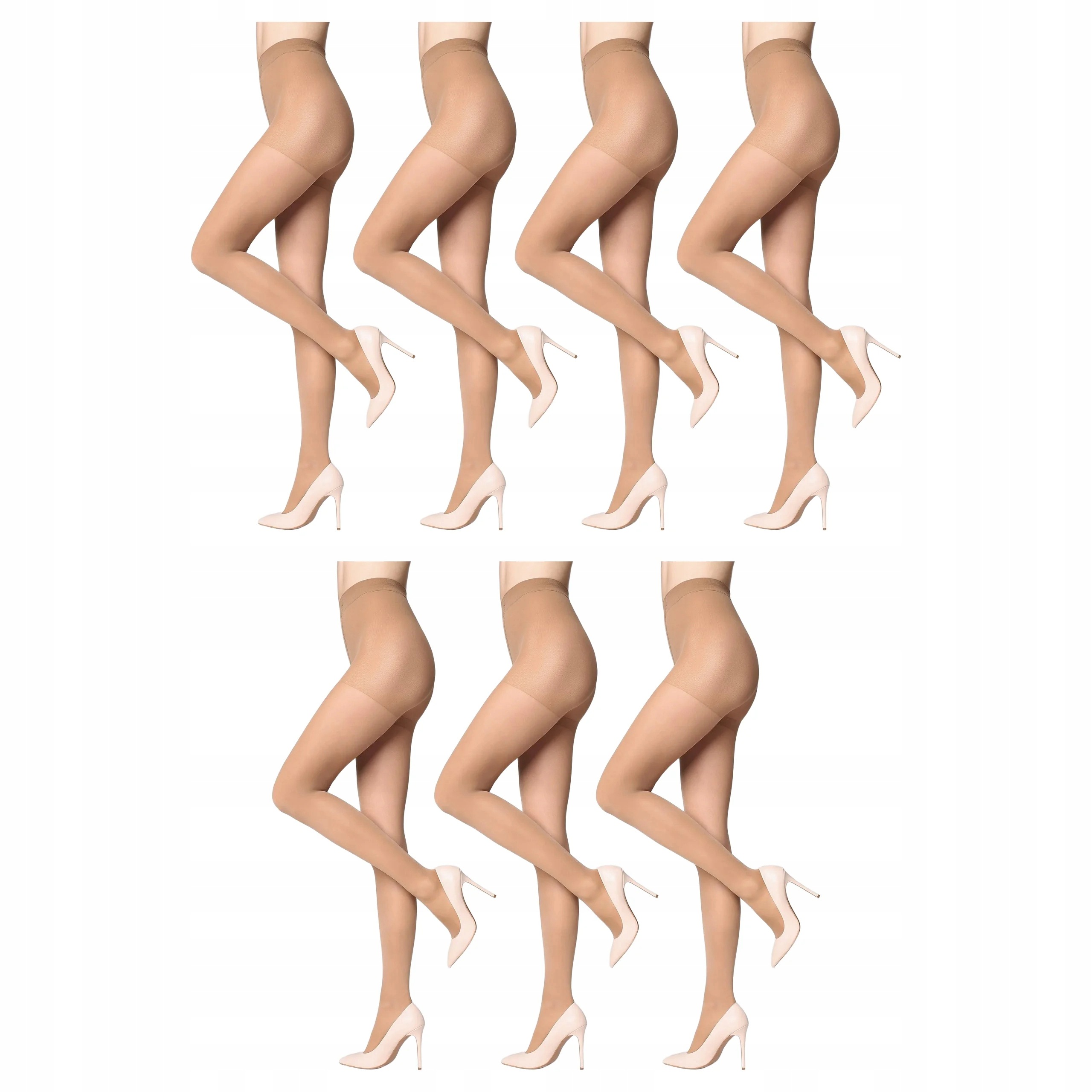 7 x Preventivní punčocháče Relax 50 den Marilyn Beige 4-L