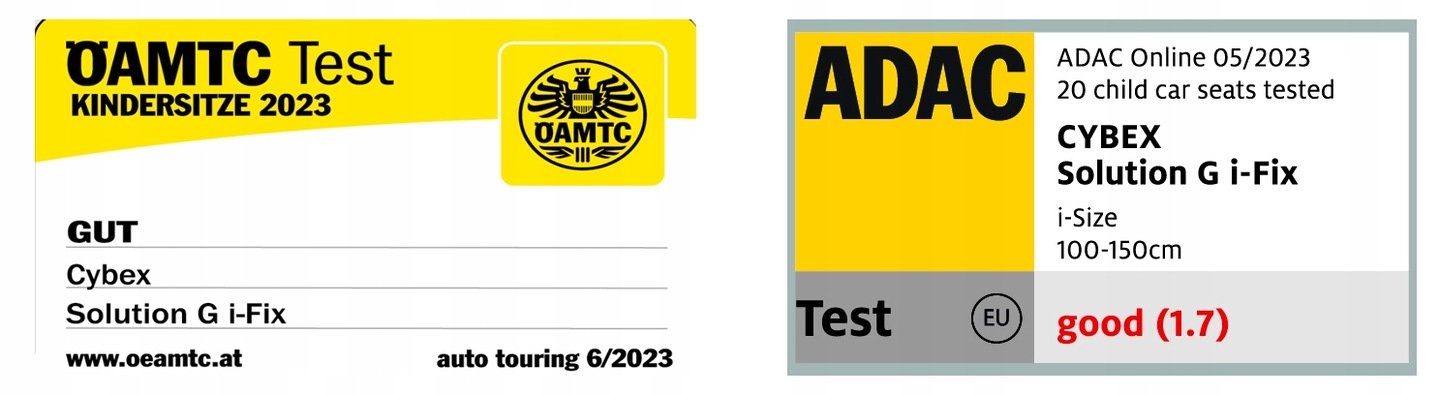 Fotelik Cybex Solution G Plus i-Fix 100-150cm ADAC Beach Blue Kategoria wagowa 15-50 kg