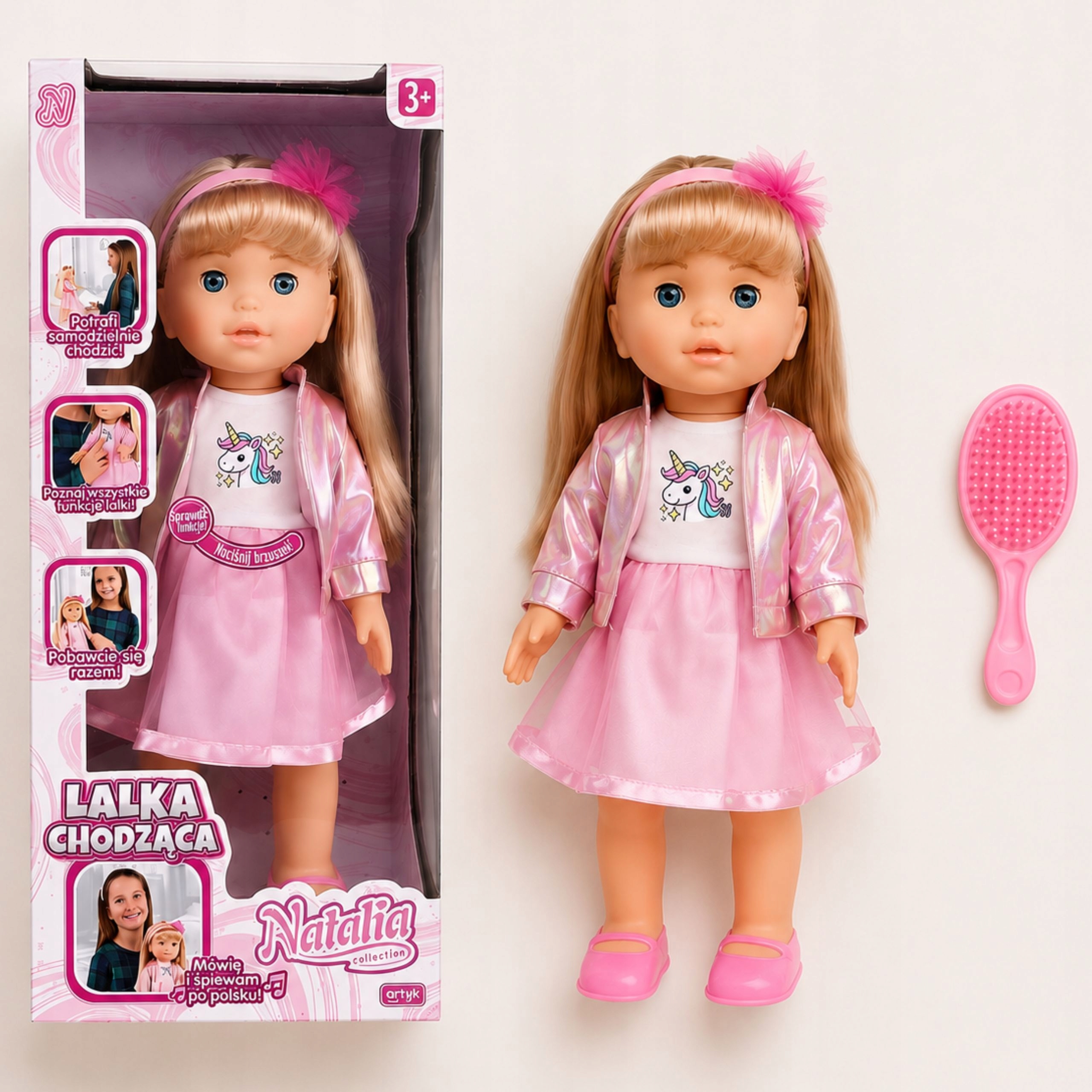 Lalka Natalia chodząca 40cm Artyk