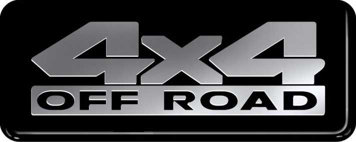 

4X4 Off Road Naklejka Niklowana Żywica