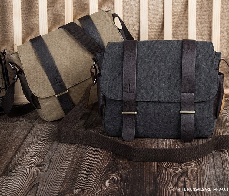 Torba męska na ramię do pracy szkoły czarna canvas+ GRATIS :) Rodzaj na dokumenty