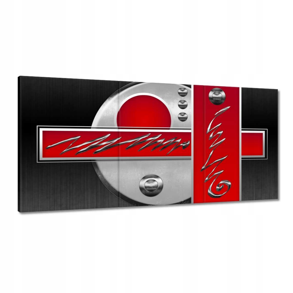 Obrazy 180x90 Červená abstrakcia Kruh