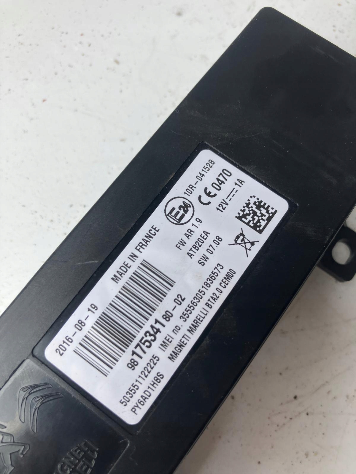 module control unit CITROEN C4 PICASSO II 9817534180