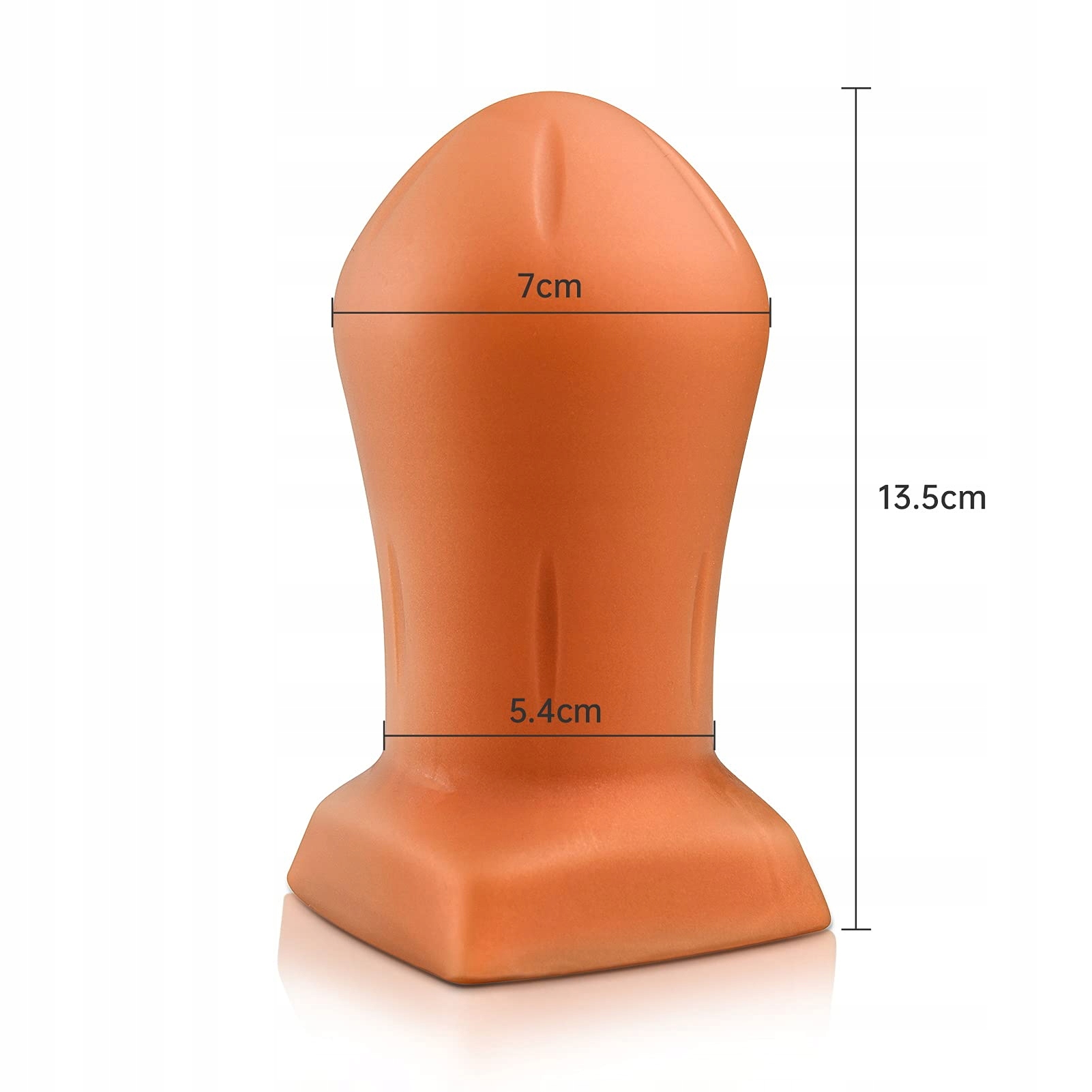 GOLDEN Analny Korek Silikonowy Masażer Prostaty Rozszerzacz Anusa Medium — miniatura 3