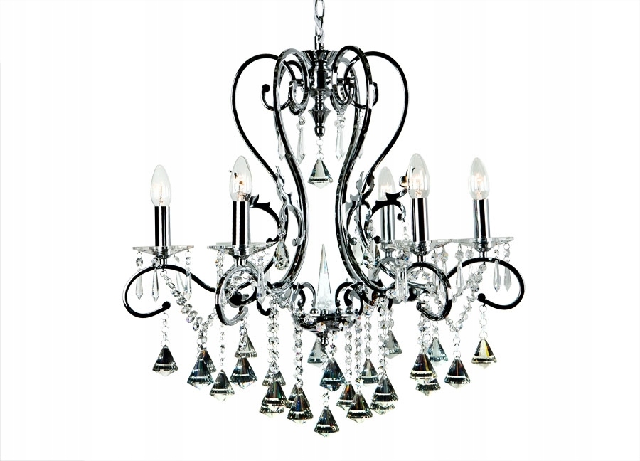 Stropná lampa Ampiro 4765/6 klasická krištáľová