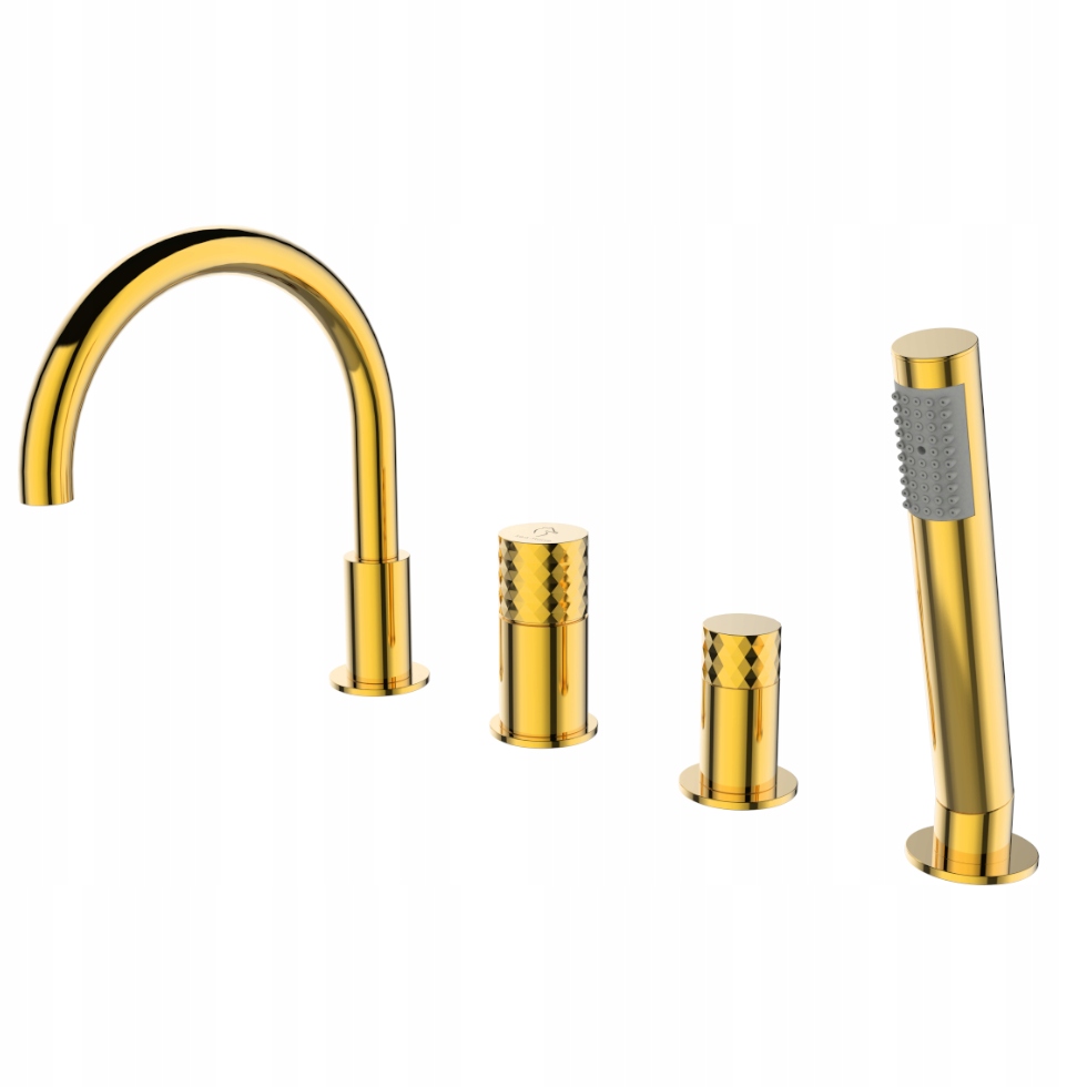 Vanová baterie 4-otvorová Ove zlatá