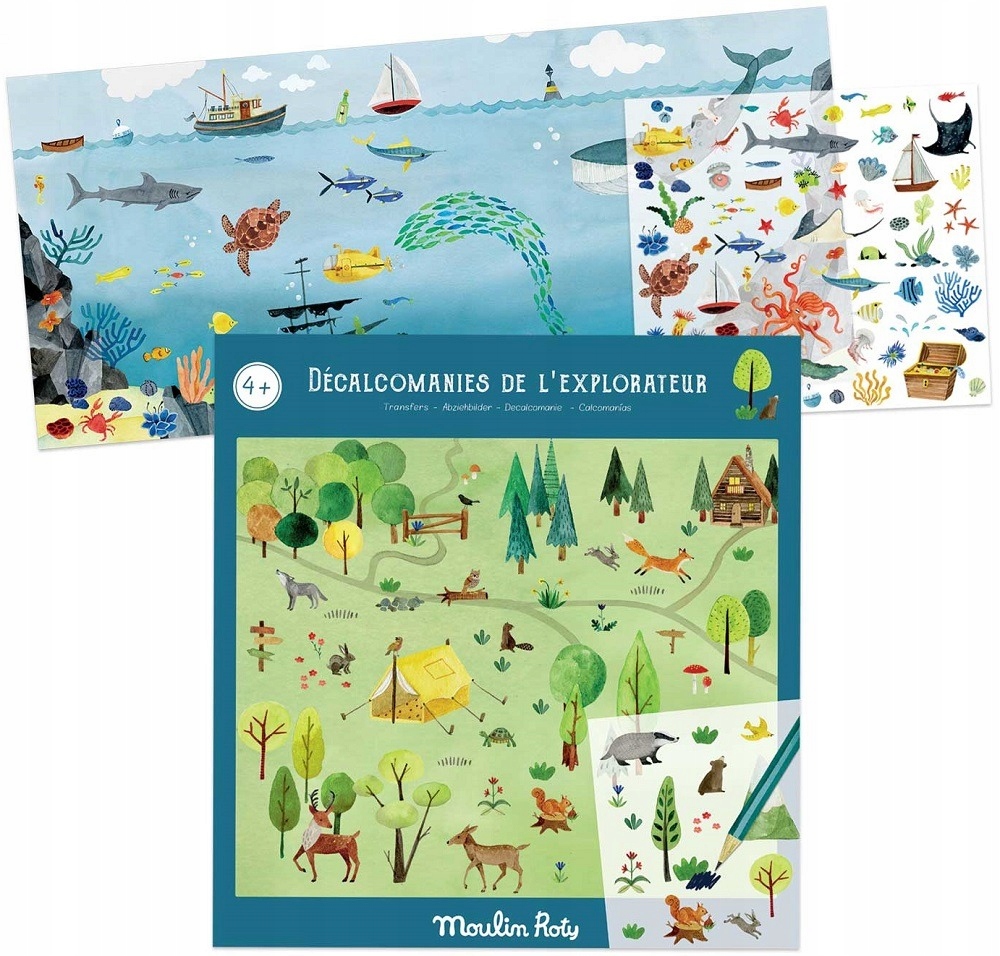 

Odkrywca kalkomania zestaw kreatywny Moulin Roty