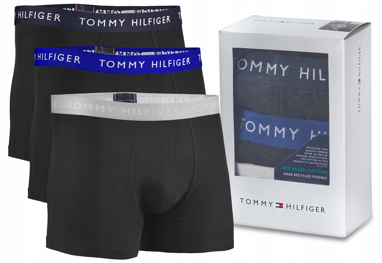 Tommy Hilfiger Pánské Boxerky Originál 3Pack UM0UM02324 Kolekce Luxury