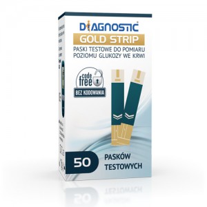 

Diagnostic Gold Strip 50 pasków testowych