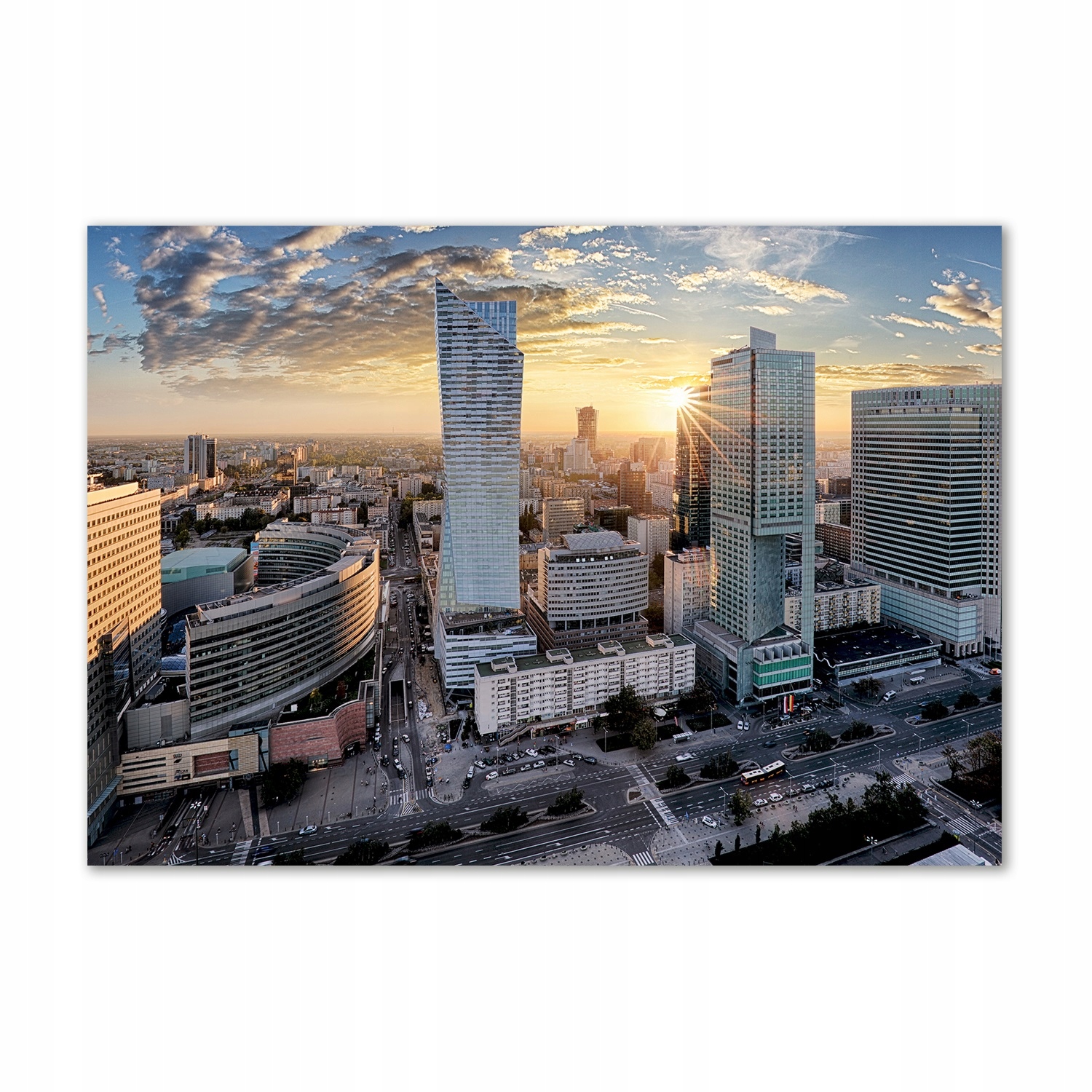 

Fotoobraz na ścianę szklany Warszawa Polska 100x70
