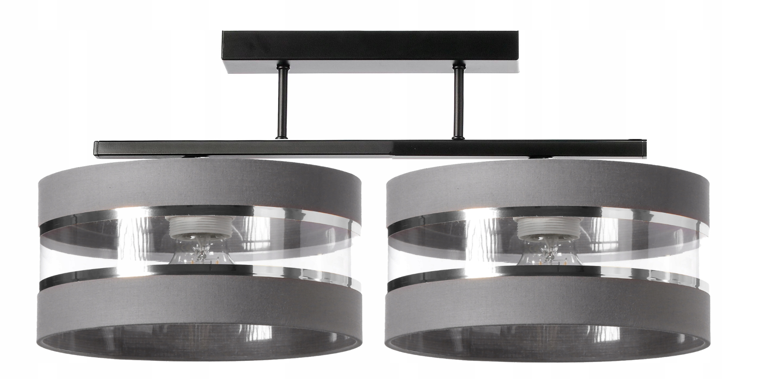 Lampa Stropní Svítidlo Závěsná 2 Plná Stínidla Novinka Edison Led