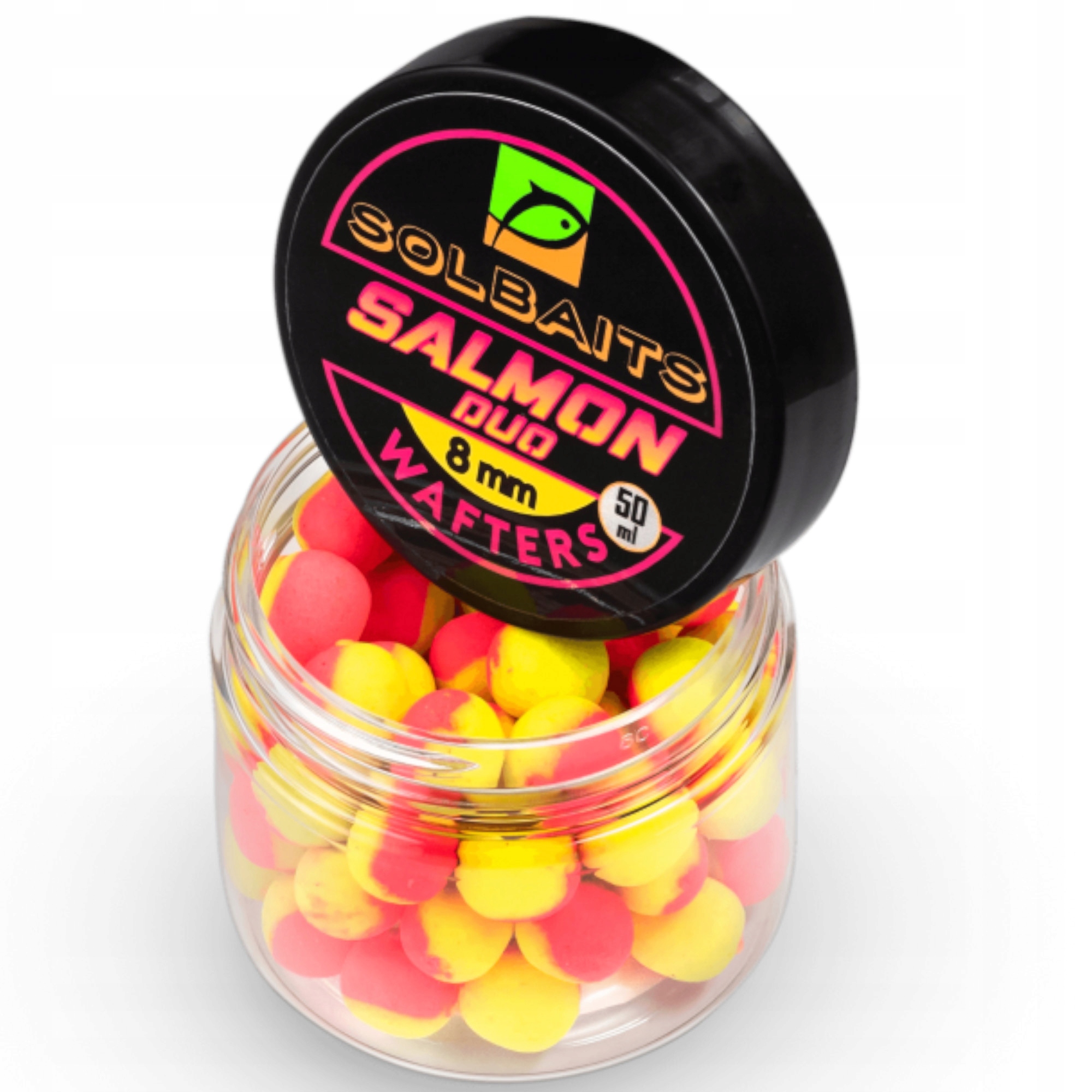 Wafters Solbaits Salmon Duo Fluo Pink Yellow 8mm 50ml