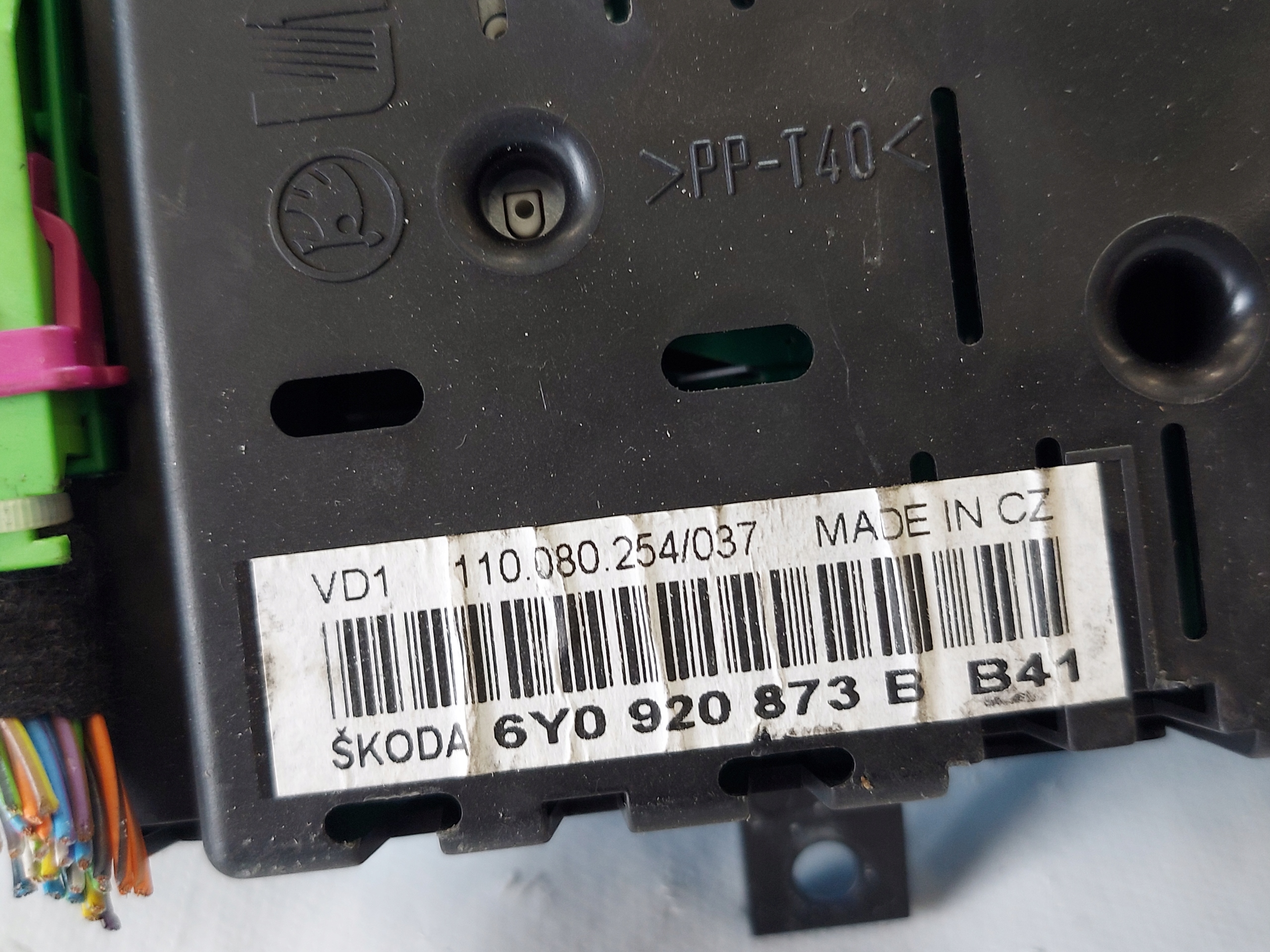 dials clock SKODA FABIA and 2.0 B 6Y920873B