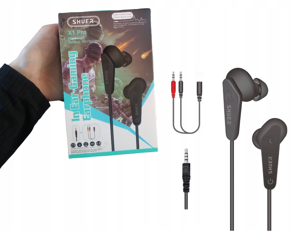 SŁUCHAWKI Z MIKROFONEM TELEFONU LAPTOPA DŹWIĘK HD Mikrofon tak