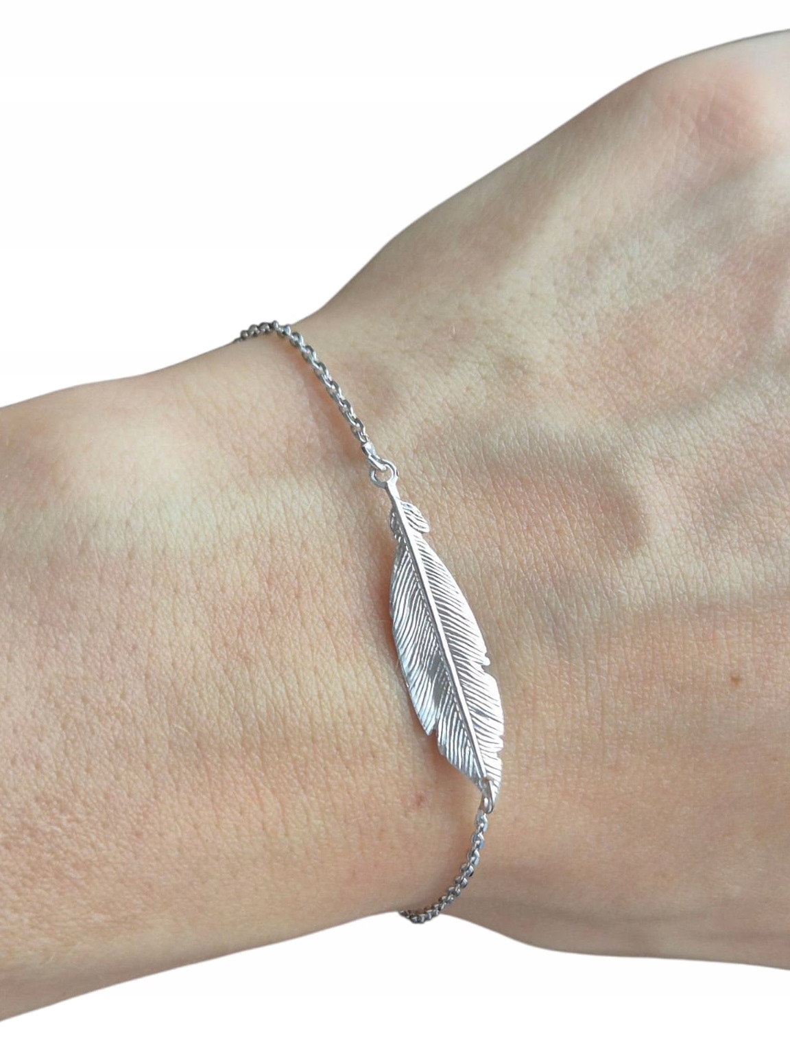 Stříbrný Rhodiovaný Dámský Náramek S Křídlem Ankr Ze Stříbra Ag 925