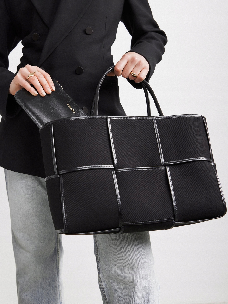 Dámská kabelka Valentini Shopper Celeste černá