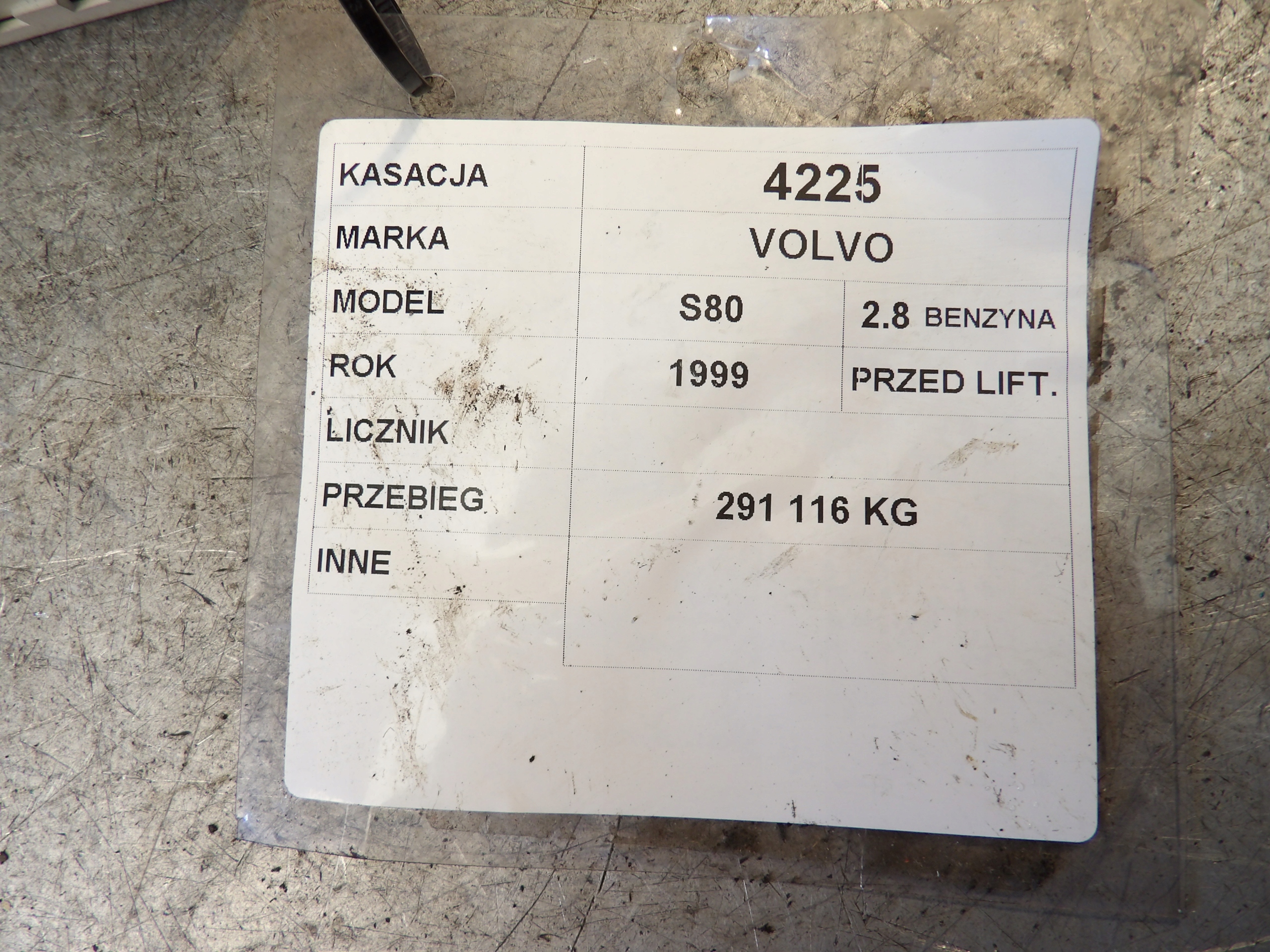 Volvo S80 dials, liczniki 9459821