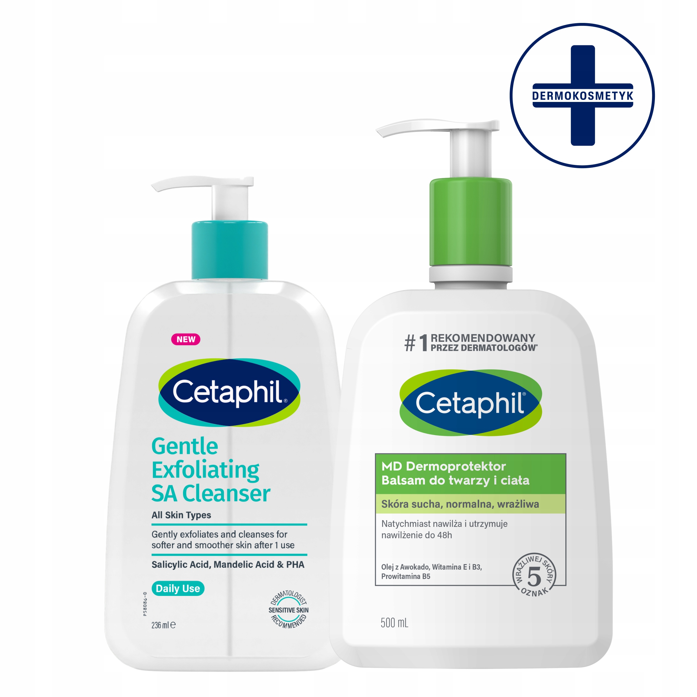 Cetaphil Złuszczający Żel do Mycia z Kwasem Salicylowym Sa MD 500 ml