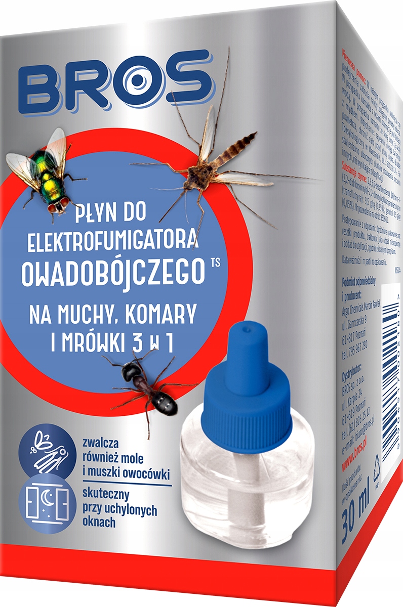 

Płyn Do Elektro 3w1 Na Muchy Komary Mrówki Bros
