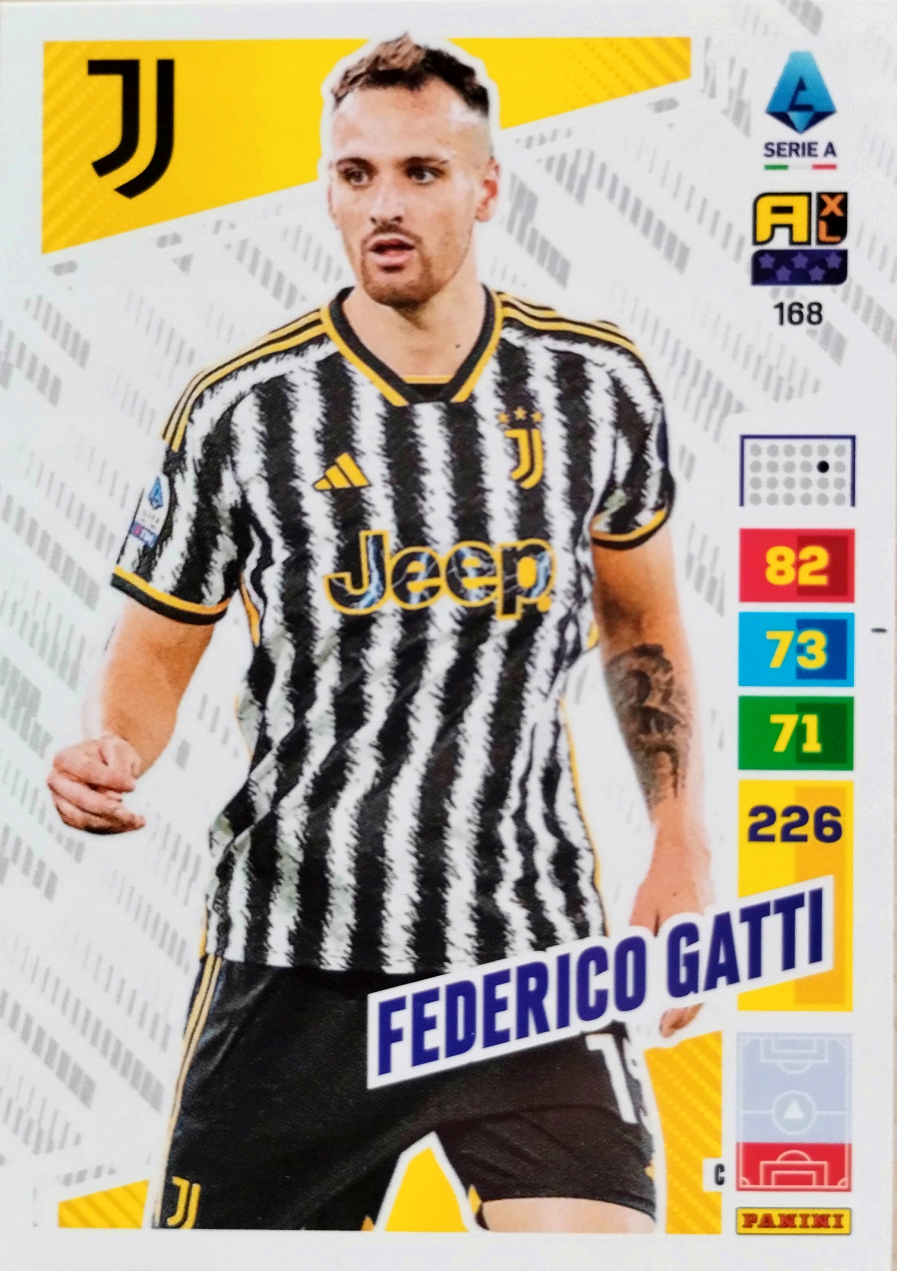 Panini Calciatori Liga Włoska 2023 2024 168 Federico Gatti Juventus