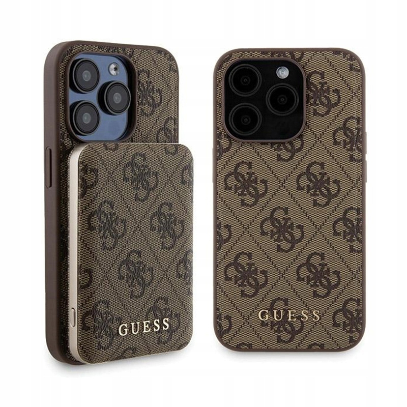 Guess puzdro hardcase a power bank MagSafe 5000mAh 4G pre iPhone 15 Pro